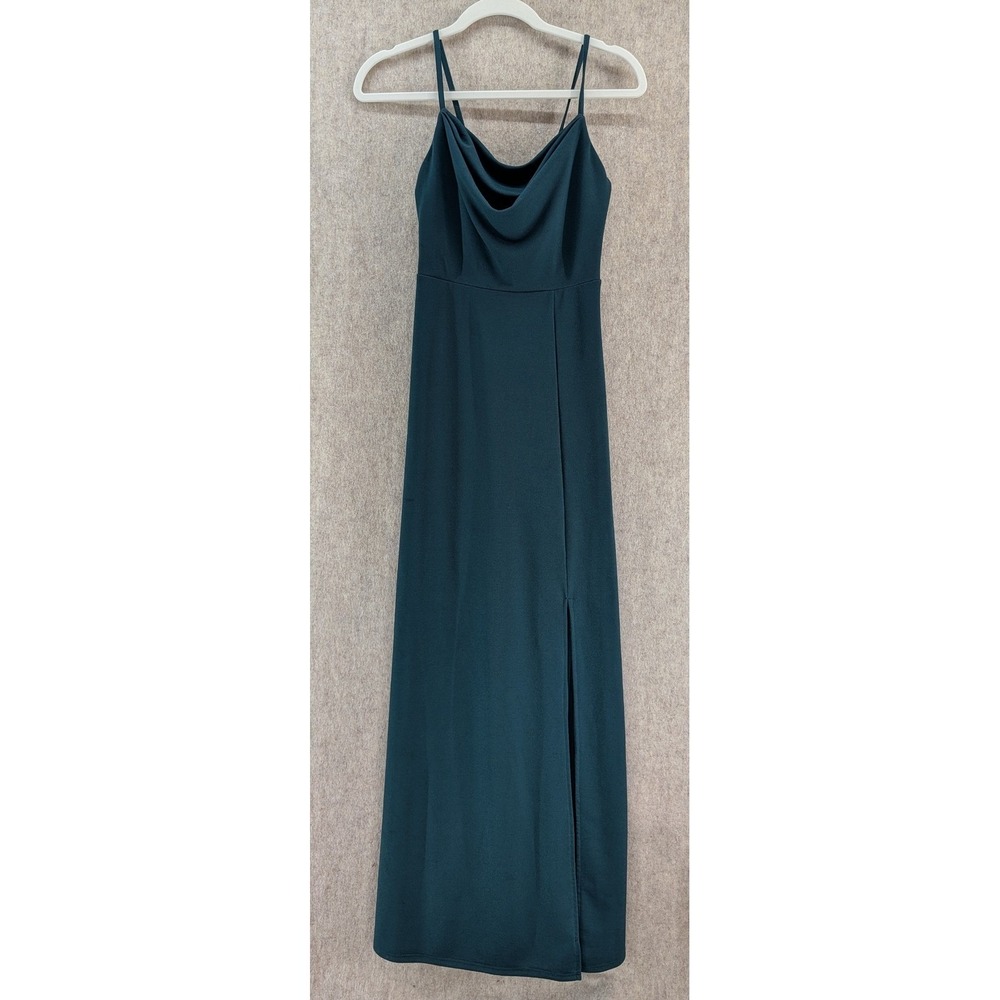 Birdy Grey Ash DressCrepe Emerald XS Slit Formal